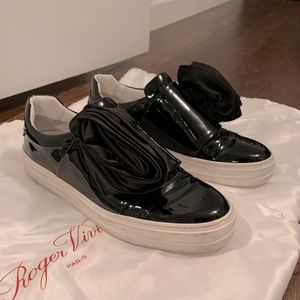 Roger Vivier Black Patent Sneakers